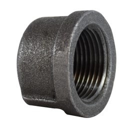 3/4" PIPE CAP BLACK MALLEABLE IRON PIPE FITTING